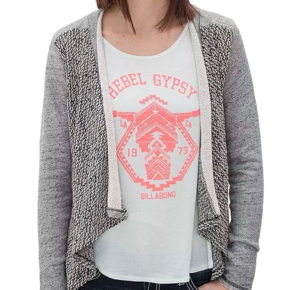 Daytrip Buckle Pieced Cardigan Sweater Medium